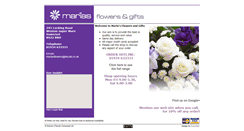 Desktop Screenshot of mariasflowers.co.uk